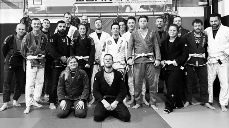 Groepsfoto van Groundwork BJJ Vught op de mat
